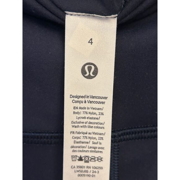 Lululemon Wunder Train High Rise Tight 28" Size 4 True Navy NWT Authentic - Picture 5 of 6
